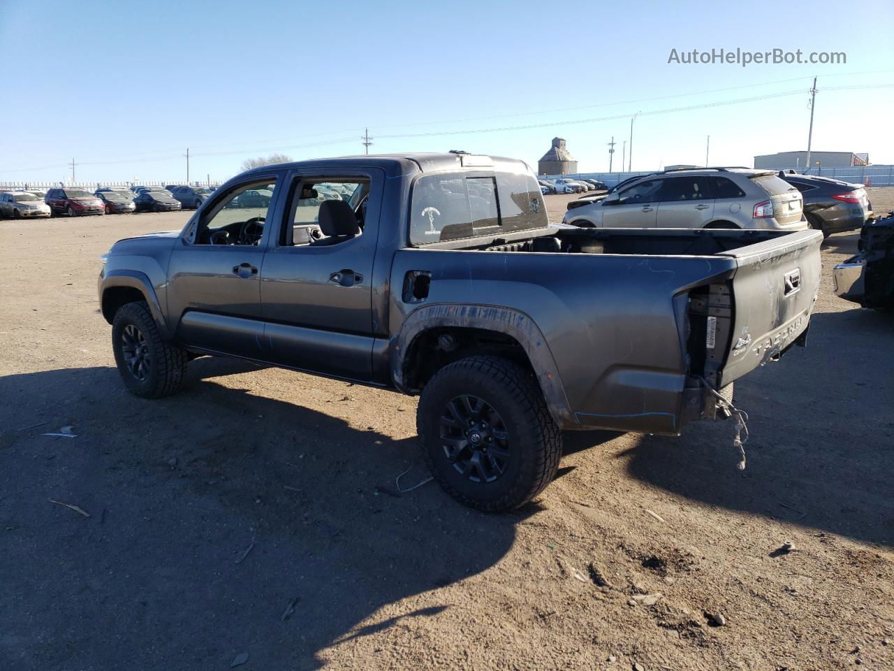 2021 Toyota Tacoma Double Cab Gray vin: 3TMCZ5AN3MM381677