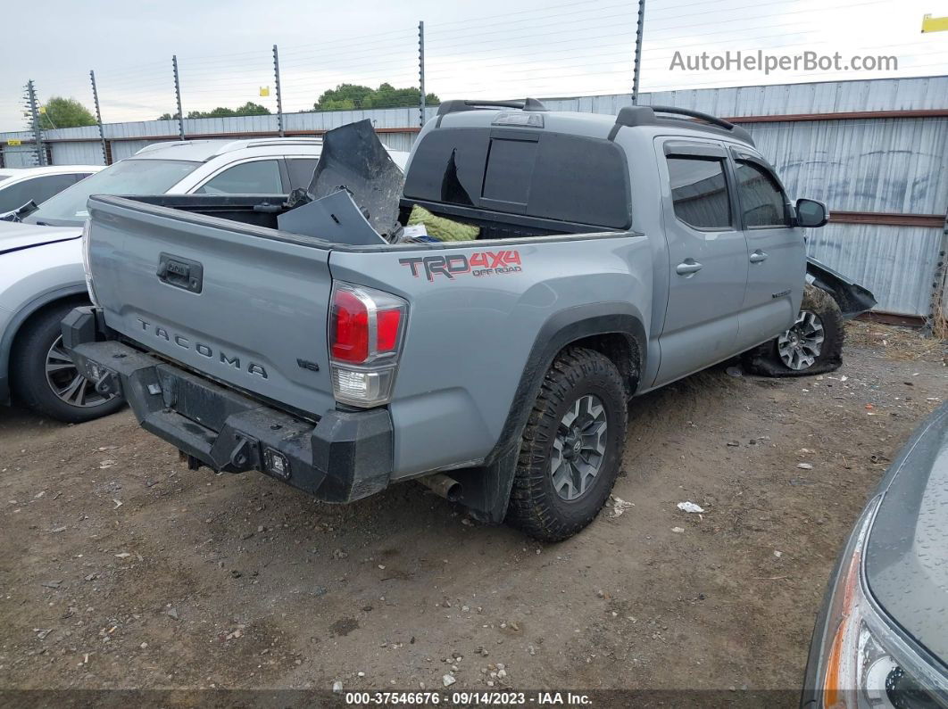 2021 Toyota Tacoma 4wd Trd Off Road Светло-синий vin: 3TMCZ5AN3MM407758