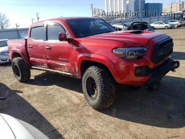 2017 Toyota Tacoma Double Cab Red vin: 3TMCZ5AN4HM053755