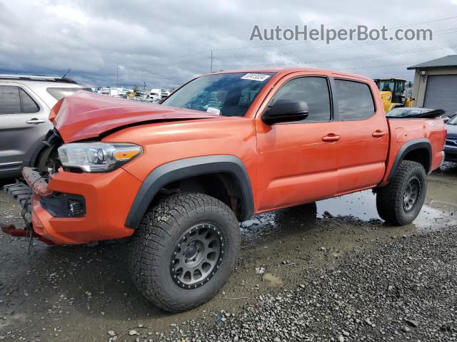 2017 Toyota Tacoma Double Cab Оранжевый vin: 3TMCZ5AN4HM056719