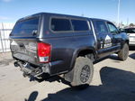 2017 Toyota Tacoma Double Cab Gray vin: 3TMCZ5AN4HM068353