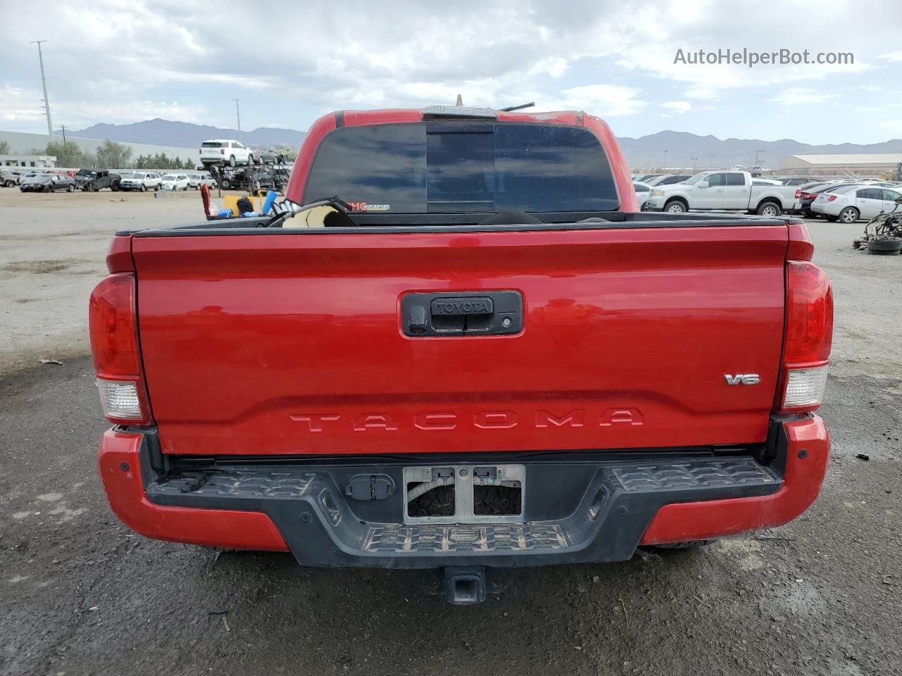 2017 Toyota Tacoma Double Cab Red vin: 3TMCZ5AN4HM077473