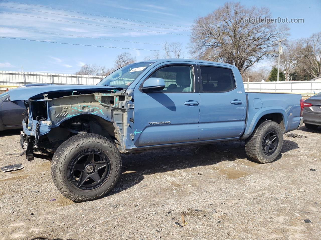 2019 Toyota Tacoma Double Cab Blue vin: 3TMCZ5AN4KM226939