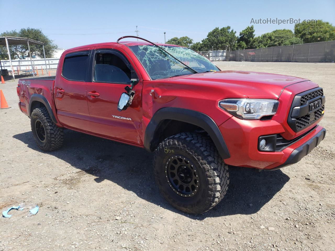 2019 Toyota Tacoma Double Cab Red vin: 3TMCZ5AN4KM228030