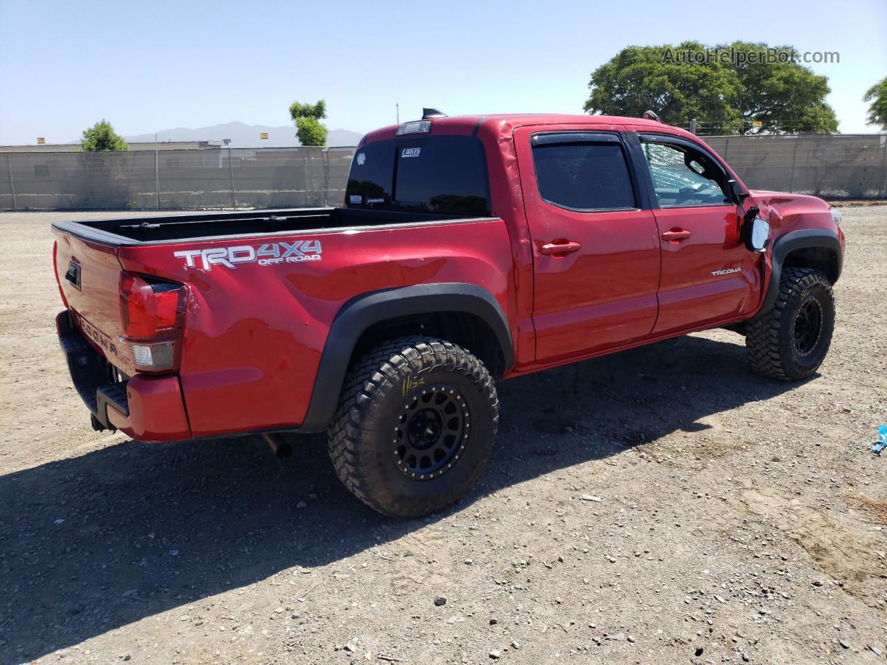 2019 Toyota Tacoma Double Cab Красный vin: 3TMCZ5AN4KM228030