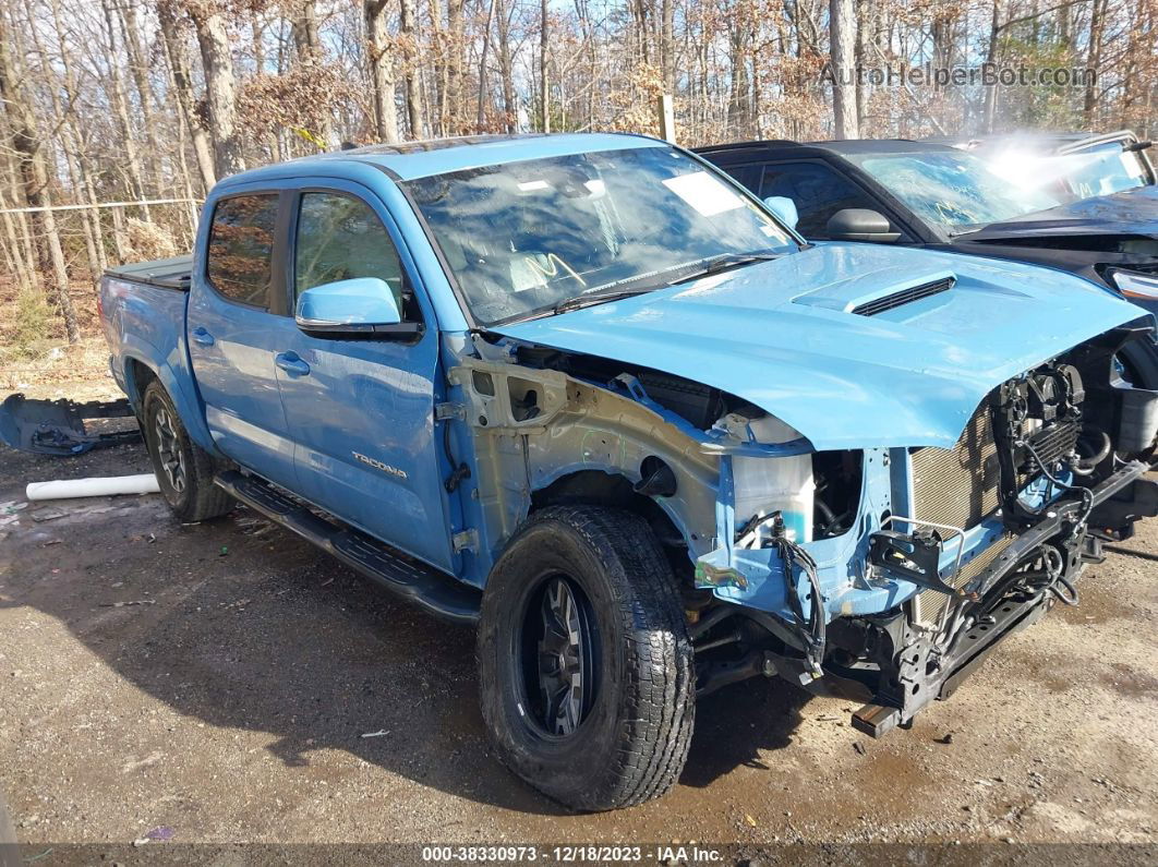 2019 Toyota Tacoma Trd Sport Light Blue vin: 3TMCZ5AN4KM238914