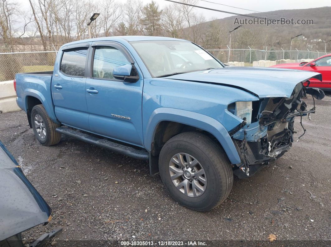 2019 Toyota Tacoma Sr5 V6 Light Blue vin: 3TMCZ5AN4KM254739