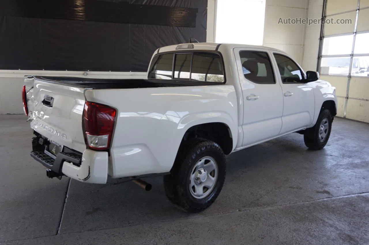 2020 Toyota Tacoma Double Cab White vin: 3TMCZ5AN4LM301169