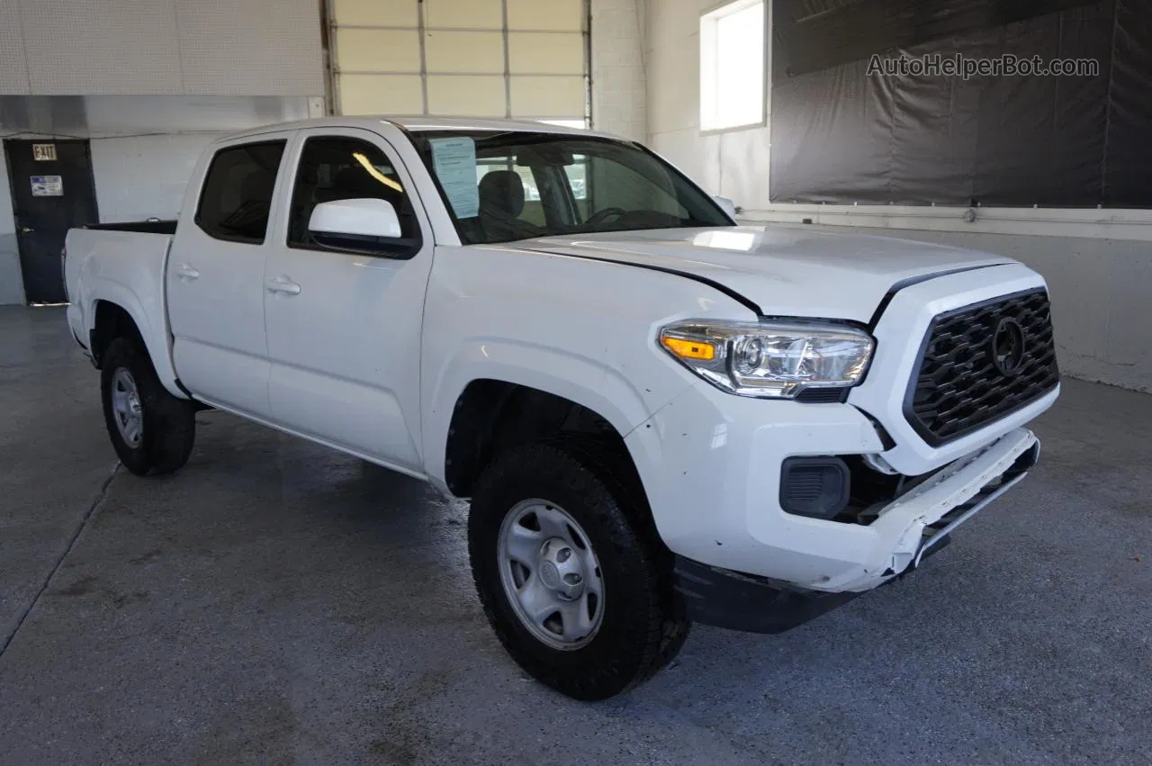 2020 Toyota Tacoma Double Cab Белый vin: 3TMCZ5AN4LM301169