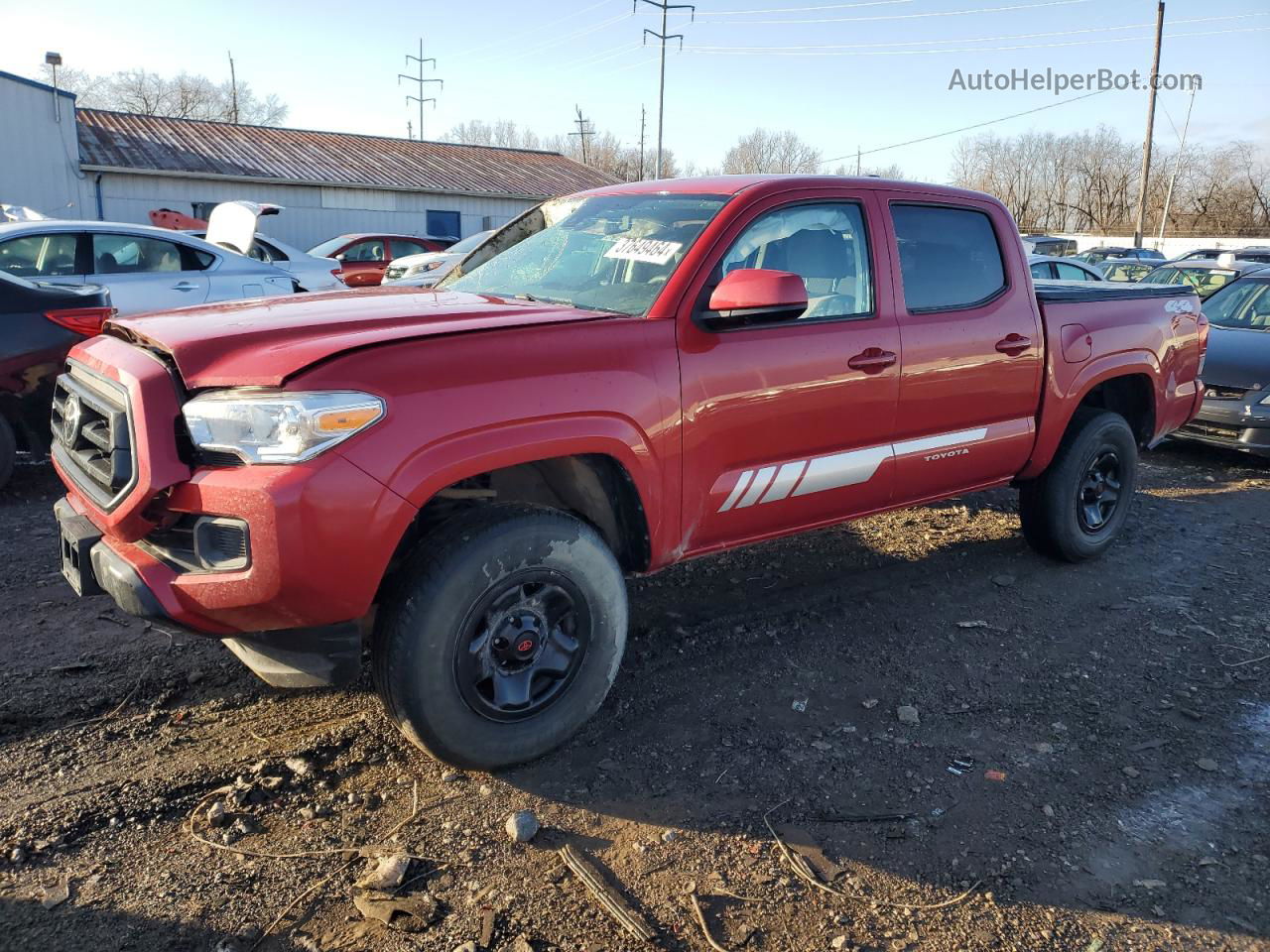 2020 Toyota Tacoma Double Cab Red vin: 3TMCZ5AN4LM312561