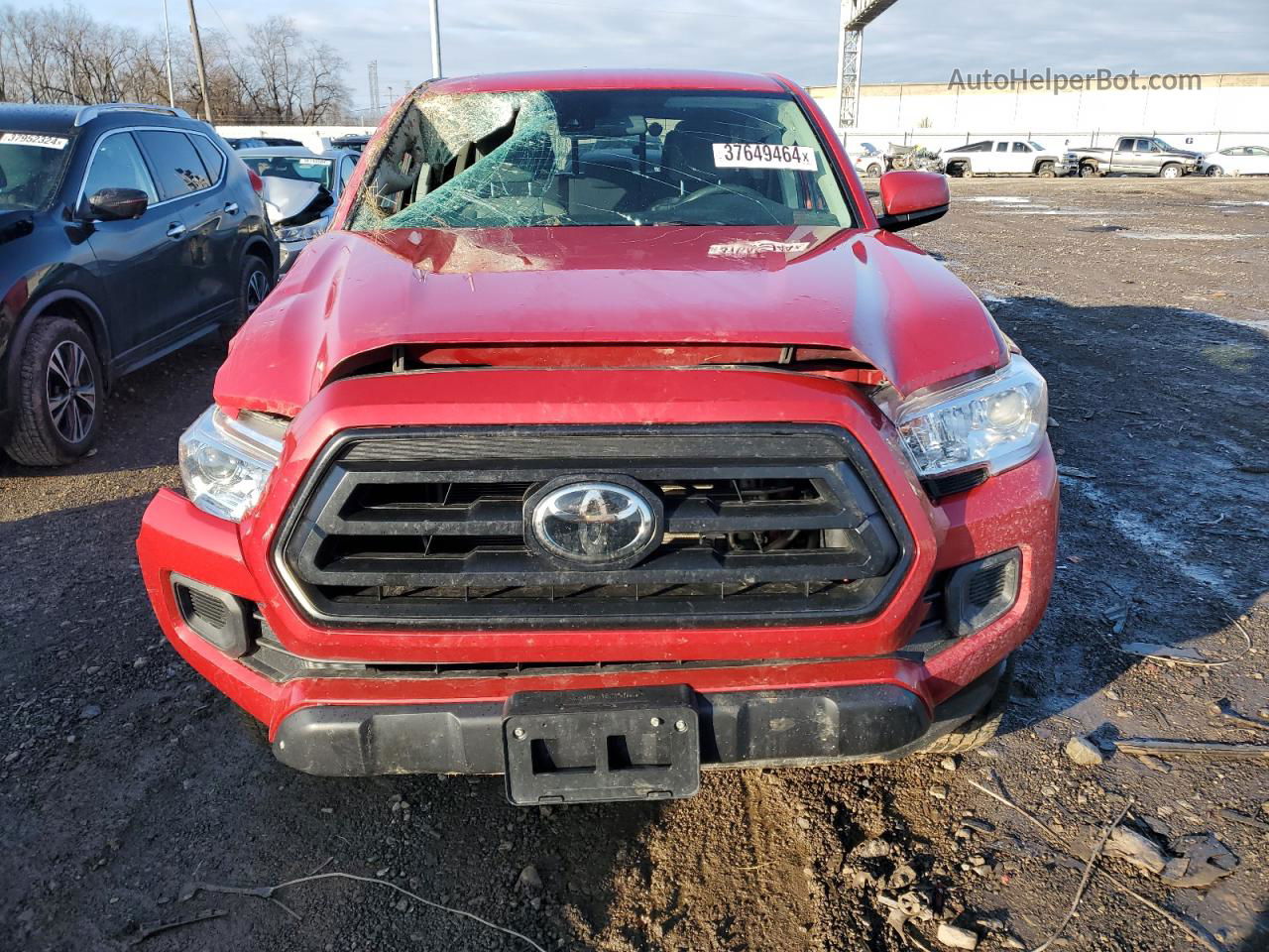 2020 Toyota Tacoma Double Cab Red vin: 3TMCZ5AN4LM312561