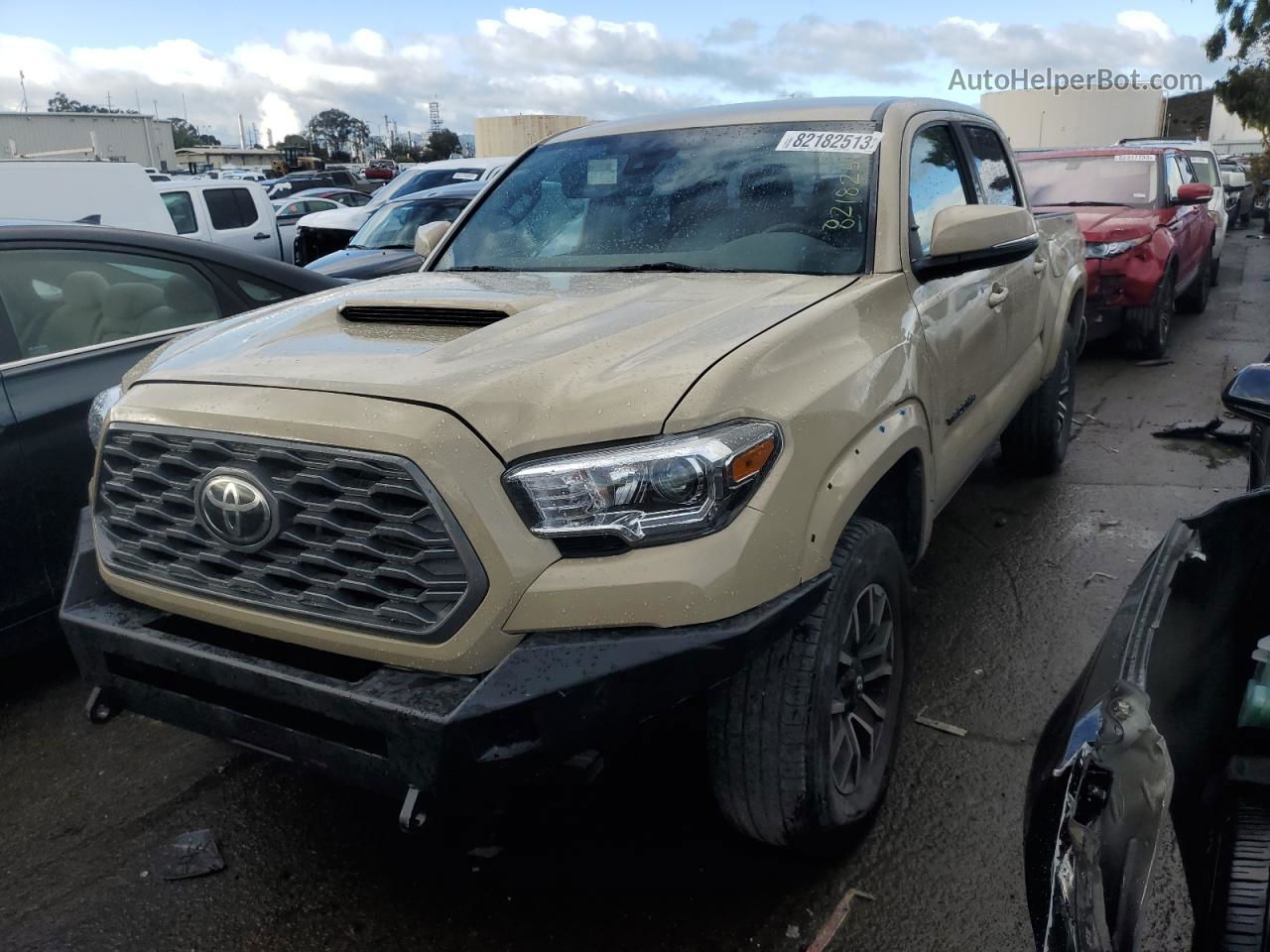 2020 Toyota Tacoma Double Cab Желто-коричневый vin: 3TMCZ5AN4LM321437