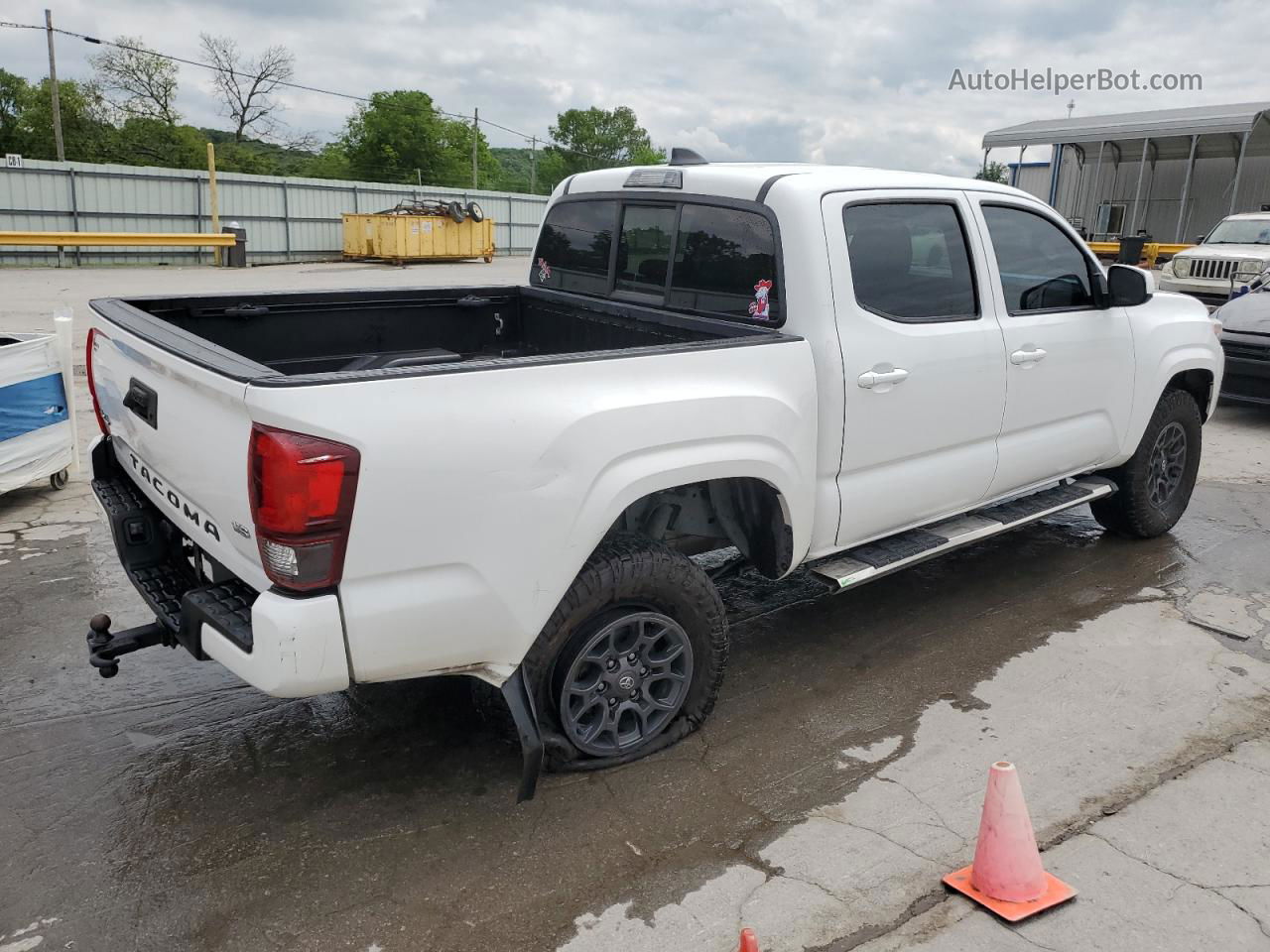 2020 Toyota Tacoma Double Cab Белый vin: 3TMCZ5AN4LM332082