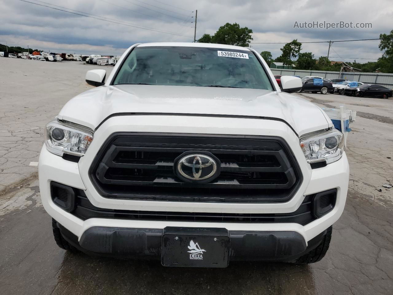 2020 Toyota Tacoma Double Cab Белый vin: 3TMCZ5AN4LM332082