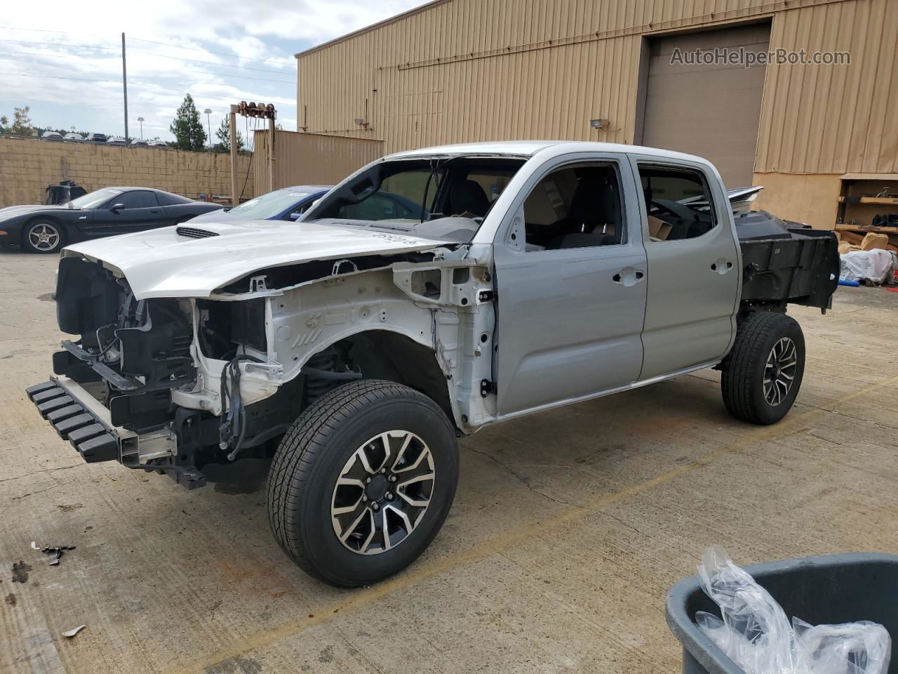 2020 Toyota Tacoma Double Cab Белый vin: 3TMCZ5AN4LM346094