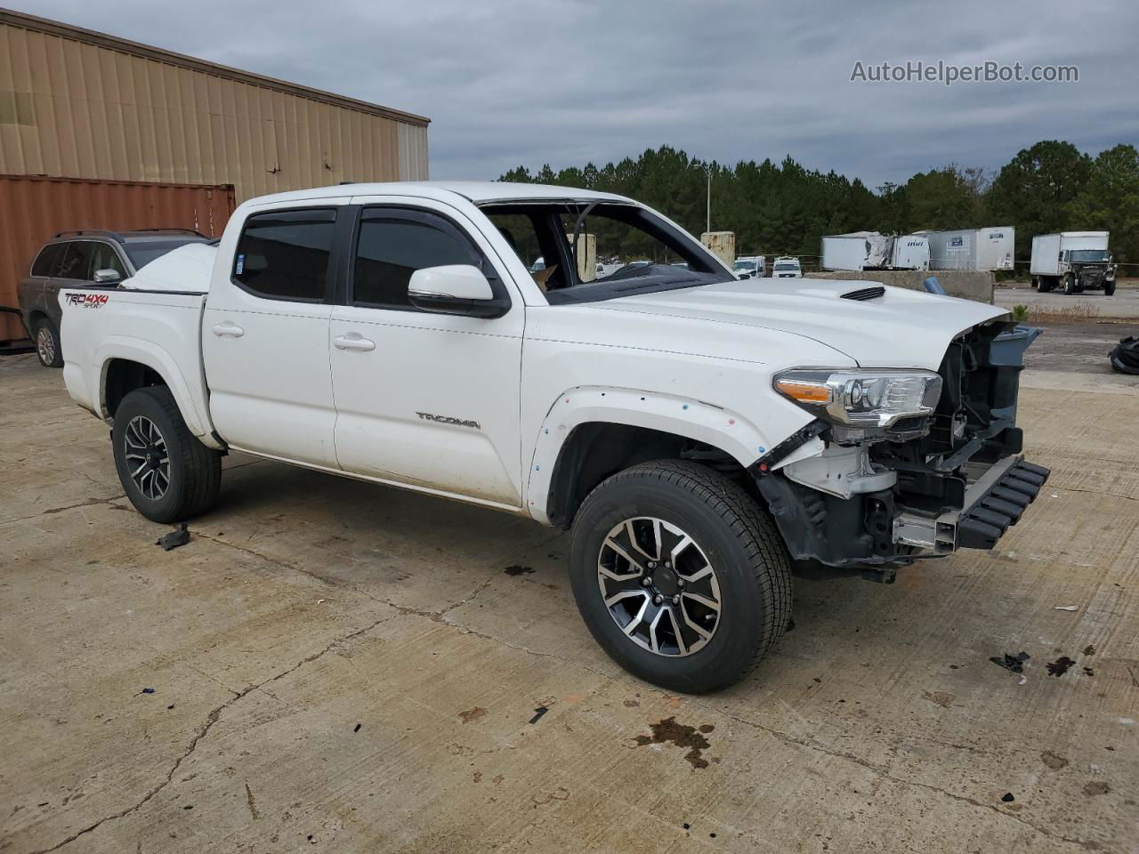 2020 Toyota Tacoma Double Cab Белый vin: 3TMCZ5AN4LM346094