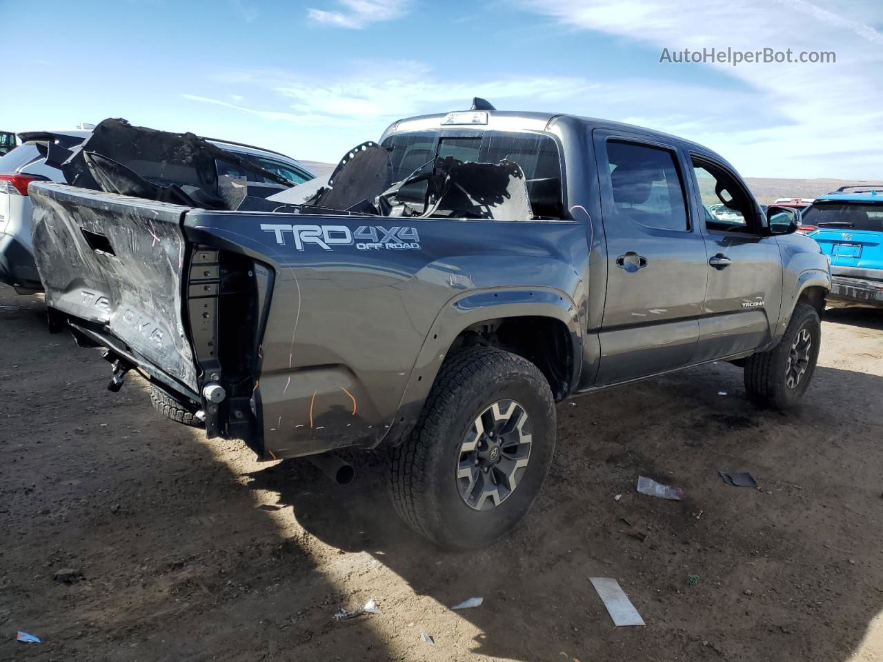 2020 Toyota Tacoma Double Cab Gray vin: 3TMCZ5AN4LM356897