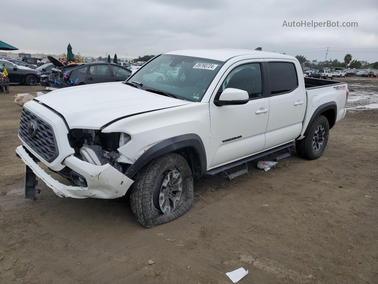 2020 Toyota Tacoma Double Cab White vin: 3TMCZ5AN4LM368693
