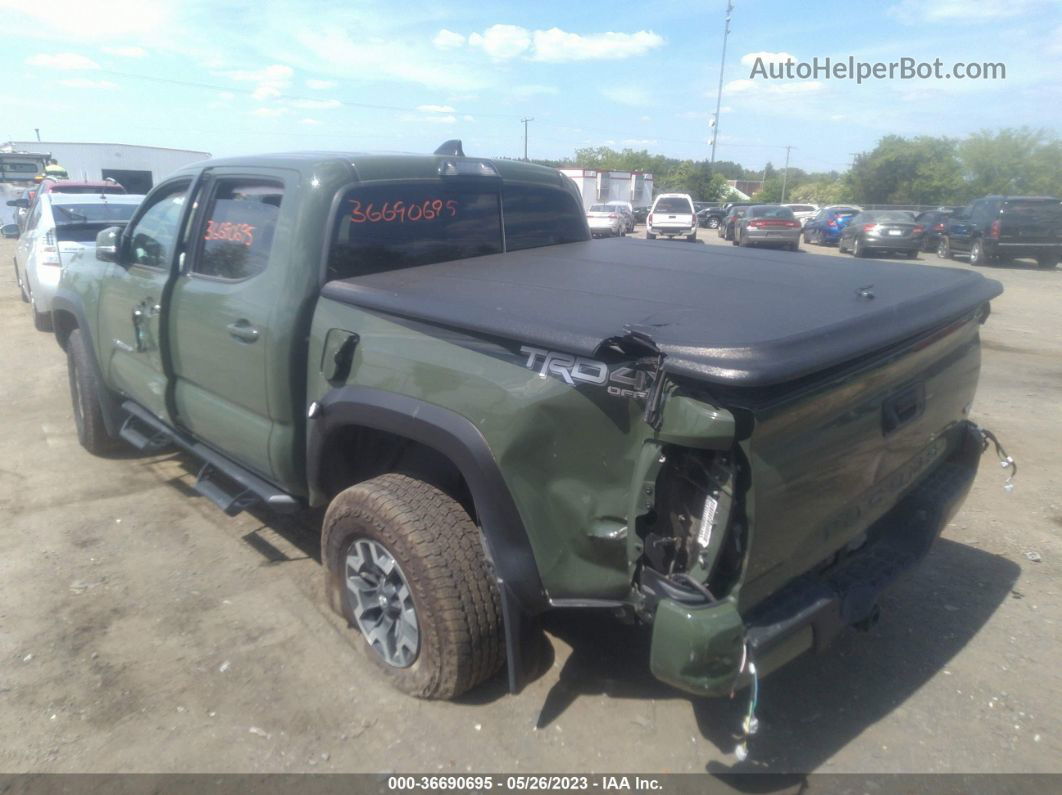 2021 Toyota Tacoma 4wd Sr/sr5/trd Sport Green vin: 3TMCZ5AN4MM390209