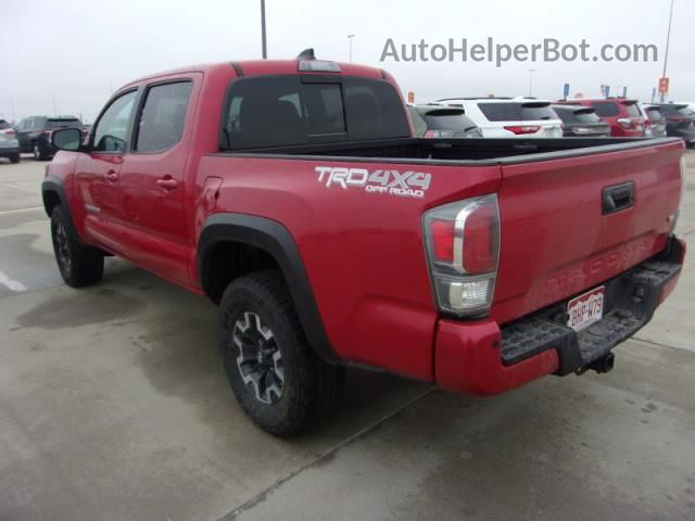 2021 Toyota Tacoma 4wd Sr/sr5/trd Sport Red vin: 3TMCZ5AN4MM398648