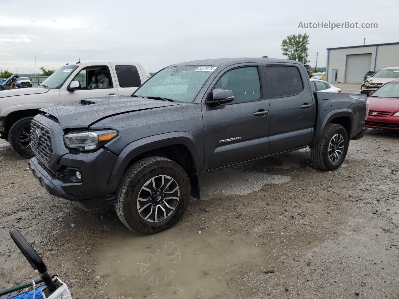 2021 Toyota Tacoma Double Cab Gray vin: 3TMCZ5AN4MM405002