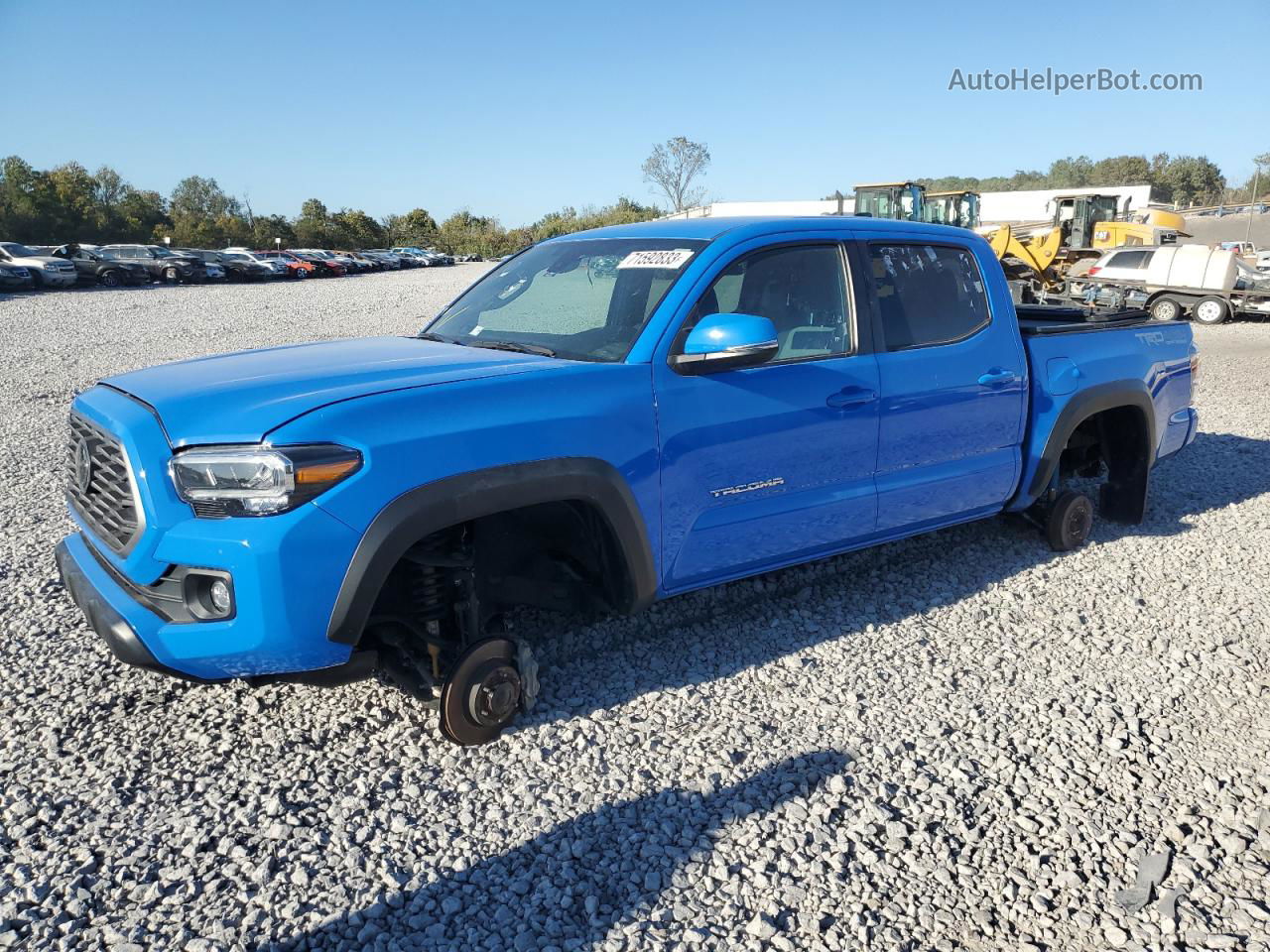 2021 Toyota Tacoma Double Cab Blue vin: 3TMCZ5AN4MM418803