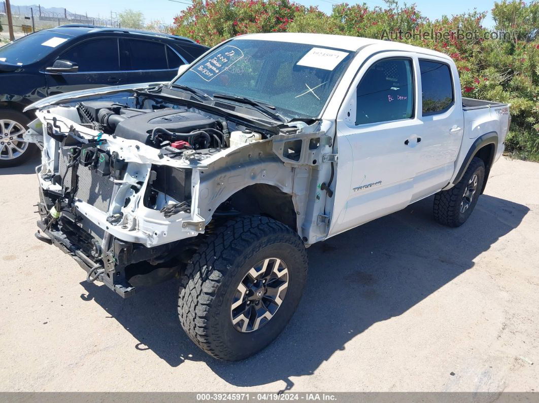 2021 Toyota Tacoma Trd Off-road White vin: 3TMCZ5AN4MM427095