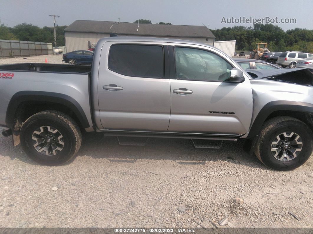 2021 Toyota Tacoma 4wd Sr/sr5/trd Sport Silver vin: 3TMCZ5AN4MM437268