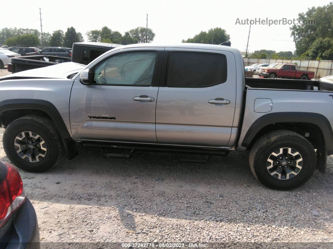 2021 Toyota Tacoma 4wd Sr/sr5/trd Sport Silver vin: 3TMCZ5AN4MM437268