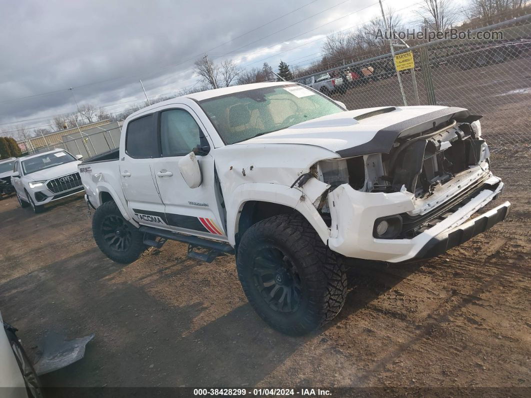 2021 Toyota Tacoma Sr5 V6 White vin: 3TMCZ5AN4MM442051