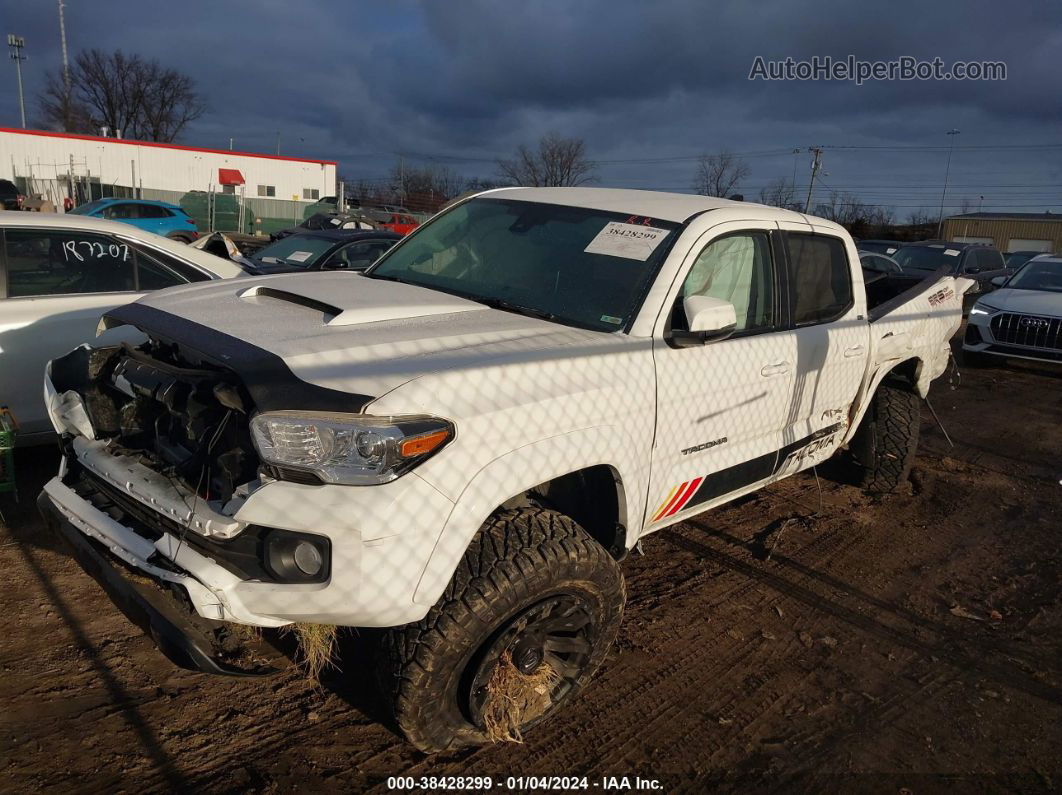 2021 Toyota Tacoma Sr5 V6 White vin: 3TMCZ5AN4MM442051