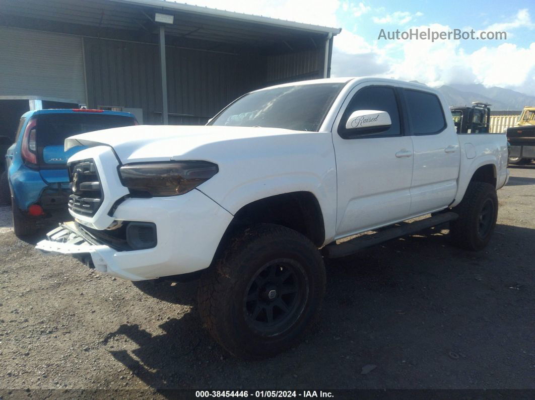 2017 Toyota Tacoma Sr V6 White vin: 3TMCZ5AN5HM057880