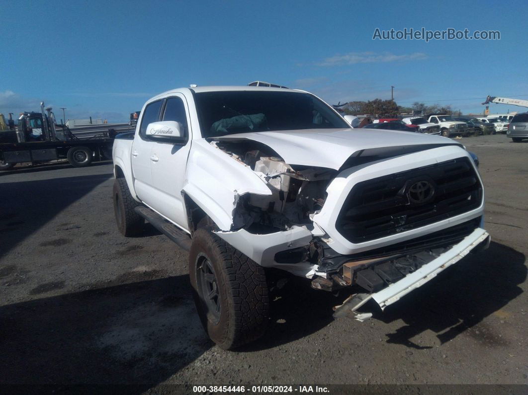 2017 Toyota Tacoma Sr V6 White vin: 3TMCZ5AN5HM057880