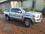 2017 Toyota Tacoma Double Cab Silver vin: 3TMCZ5AN5HM076042