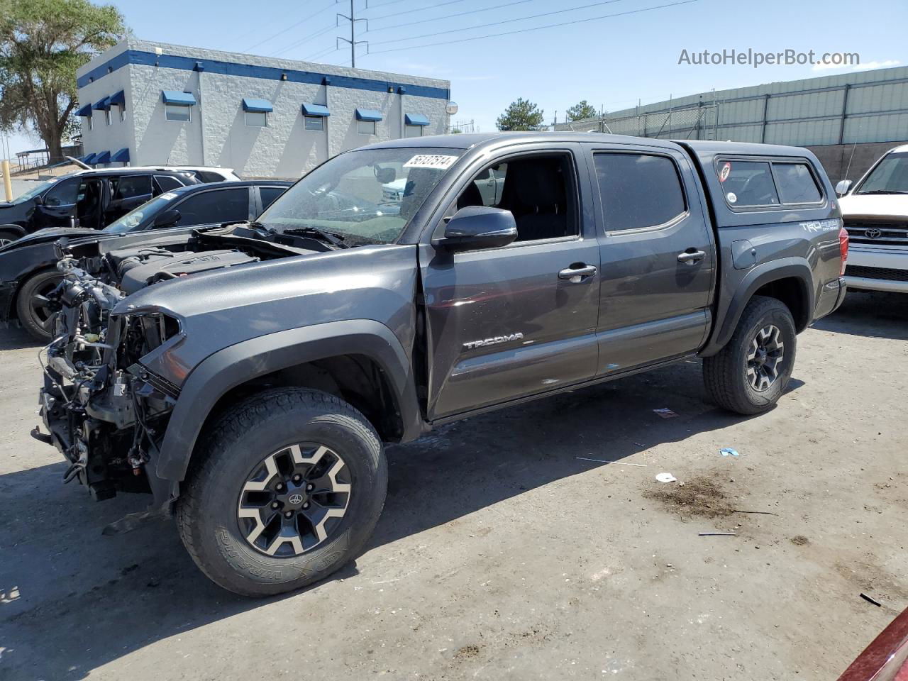 2017 Toyota Tacoma Double Cab Charcoal vin: 3TMCZ5AN5HM097327