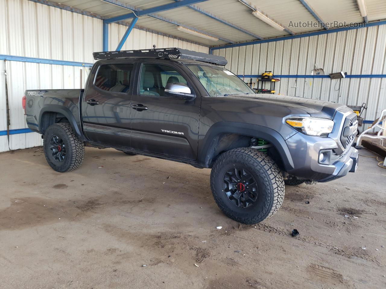 2019 Toyota Tacoma Double Cab Gray vin: 3TMCZ5AN5KM223080