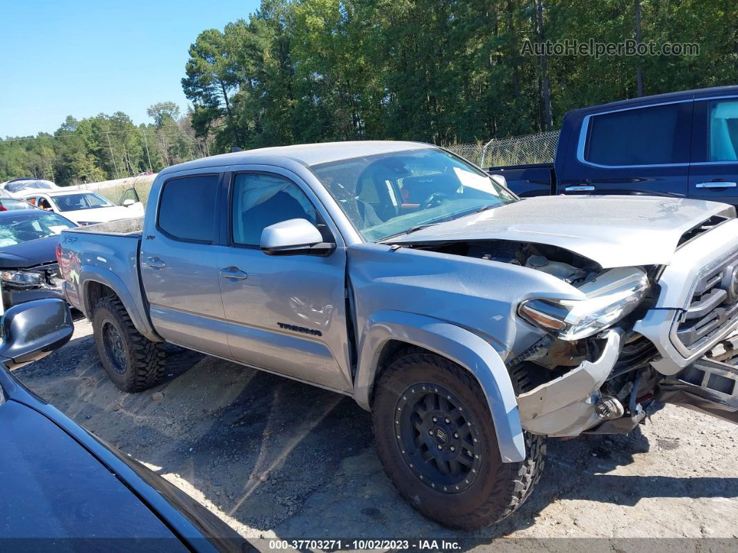 2019 Toyota Tacoma 4wd Sr/sr5/trd Sport Silver vin: 3TMCZ5AN5KM228263