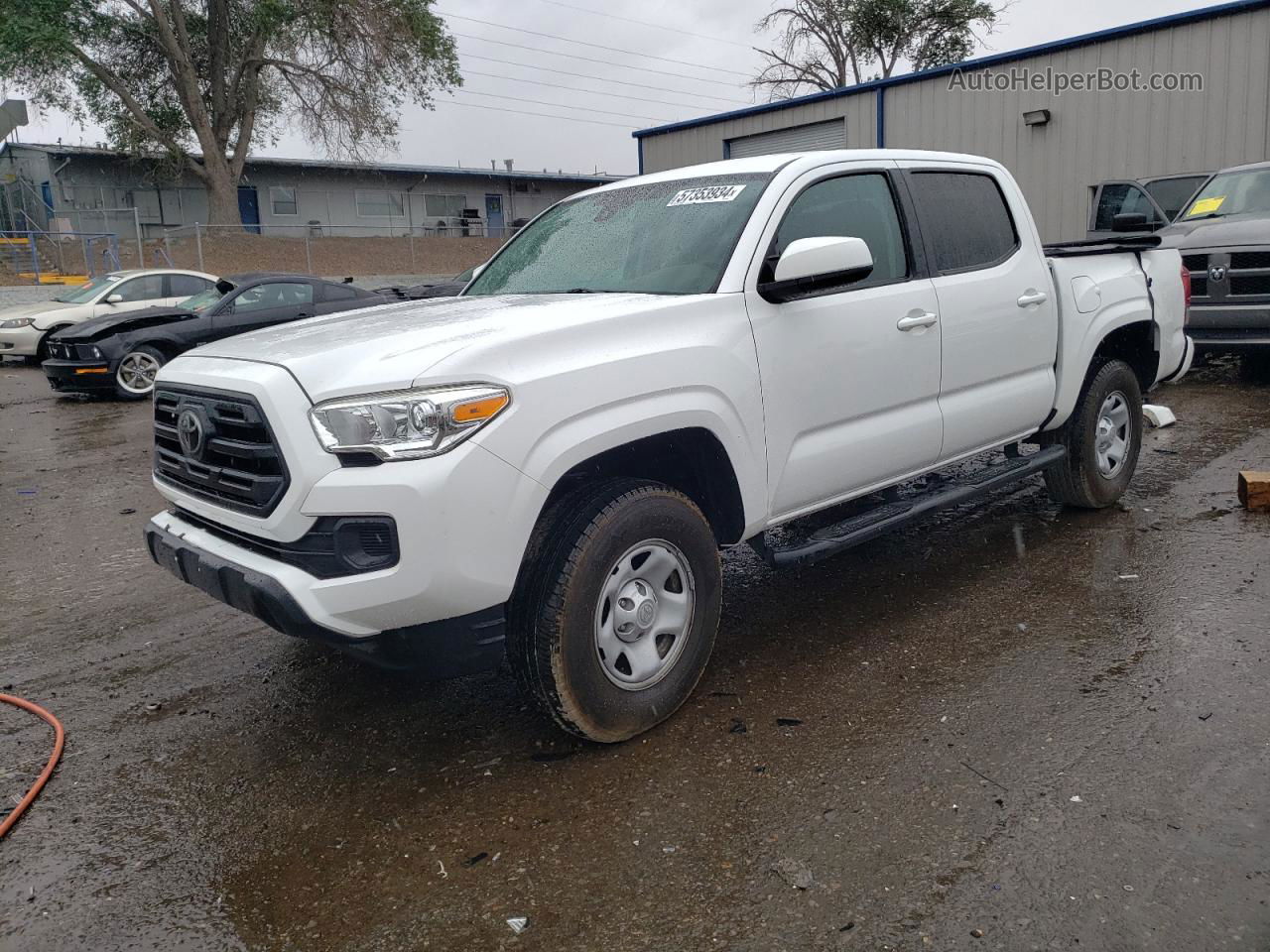 2019 Toyota Tacoma Double Cab White vin: 3TMCZ5AN5KM233785