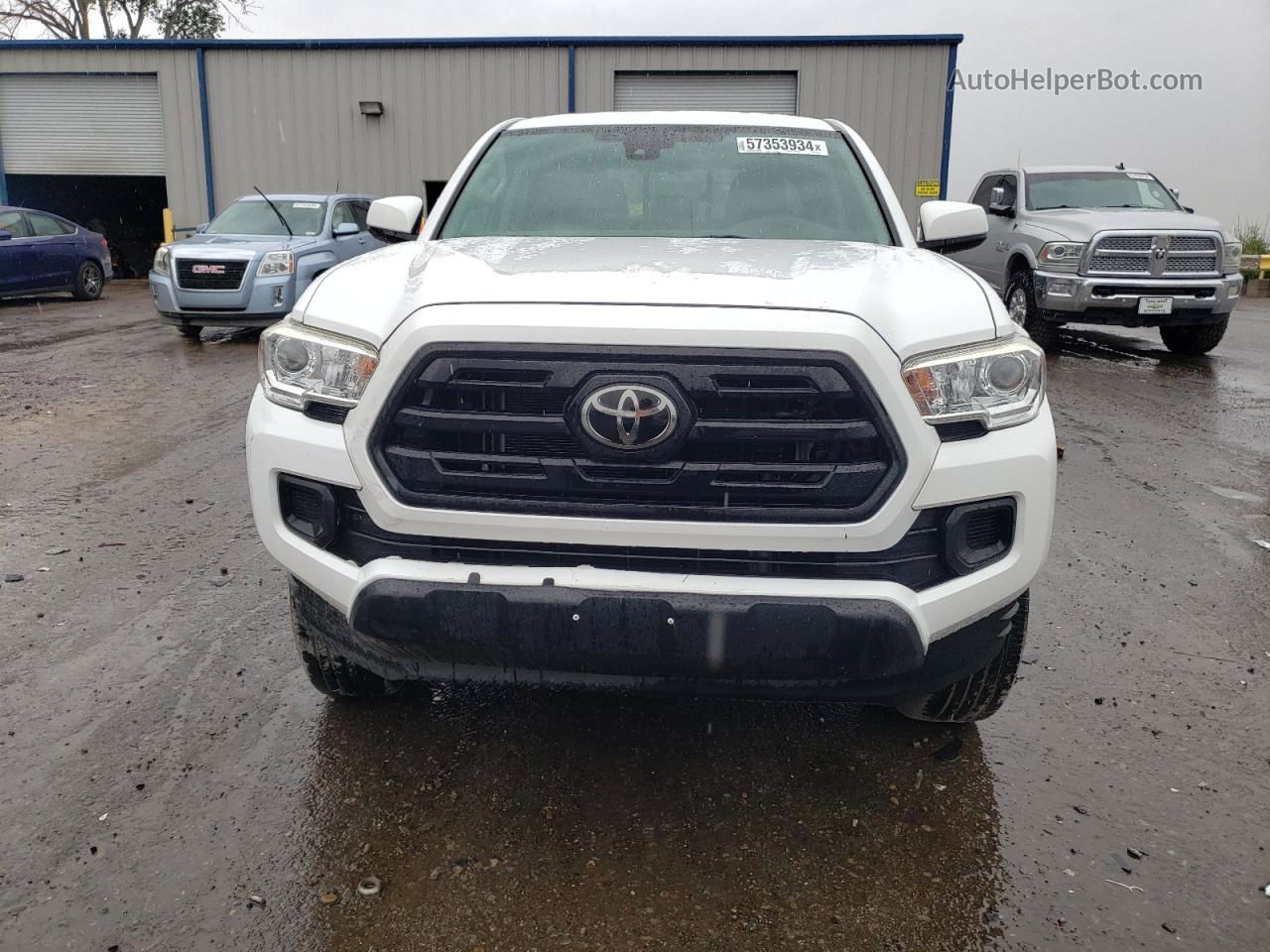 2019 Toyota Tacoma Double Cab White vin: 3TMCZ5AN5KM233785