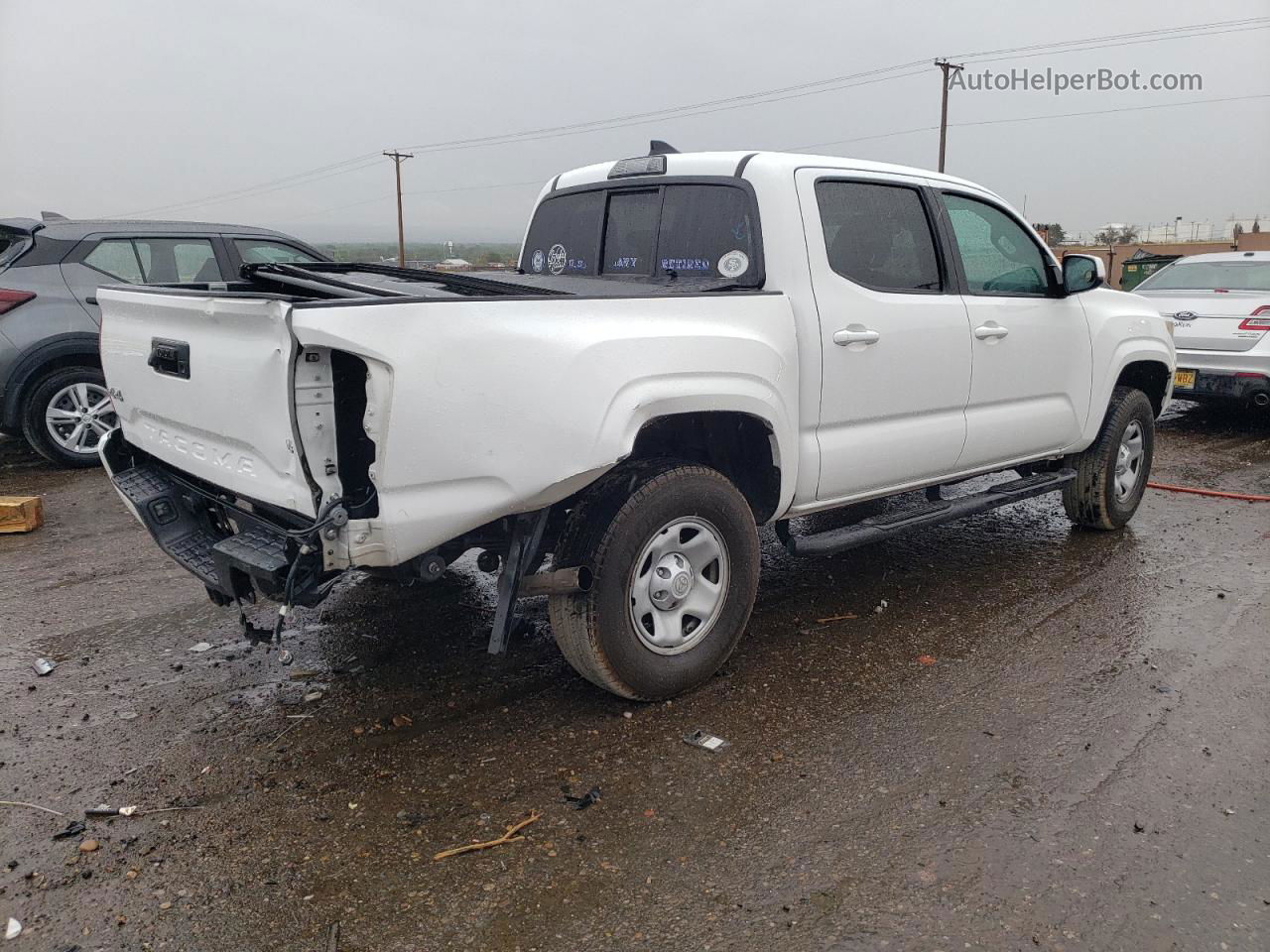 2019 Toyota Tacoma Double Cab Белый vin: 3TMCZ5AN5KM233785