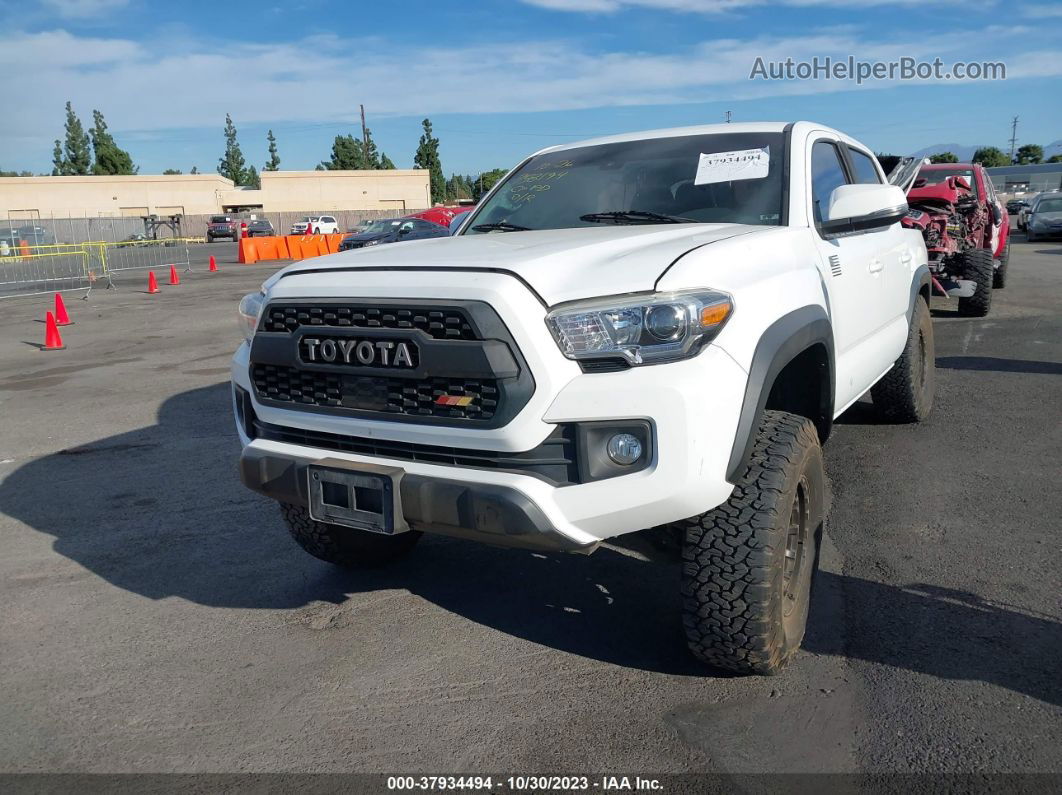 2019 Toyota Tacoma Trd Off Road White vin: 3TMCZ5AN5KM233995