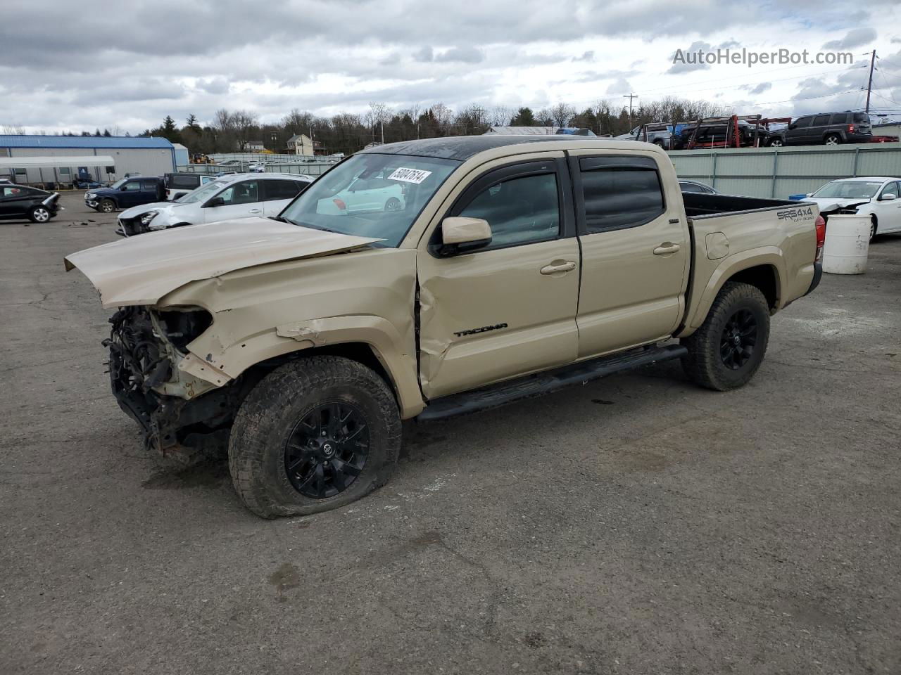 2019 Toyota Tacoma Double Cab Tan vin: 3TMCZ5AN5KM237710