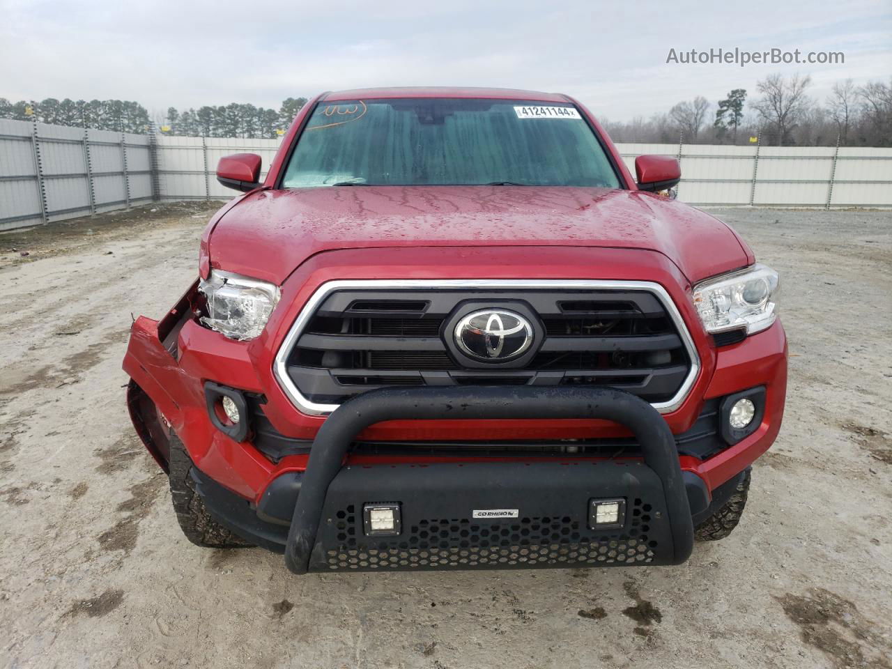 2019 Toyota Tacoma Double Cab Red vin: 3TMCZ5AN5KM238596