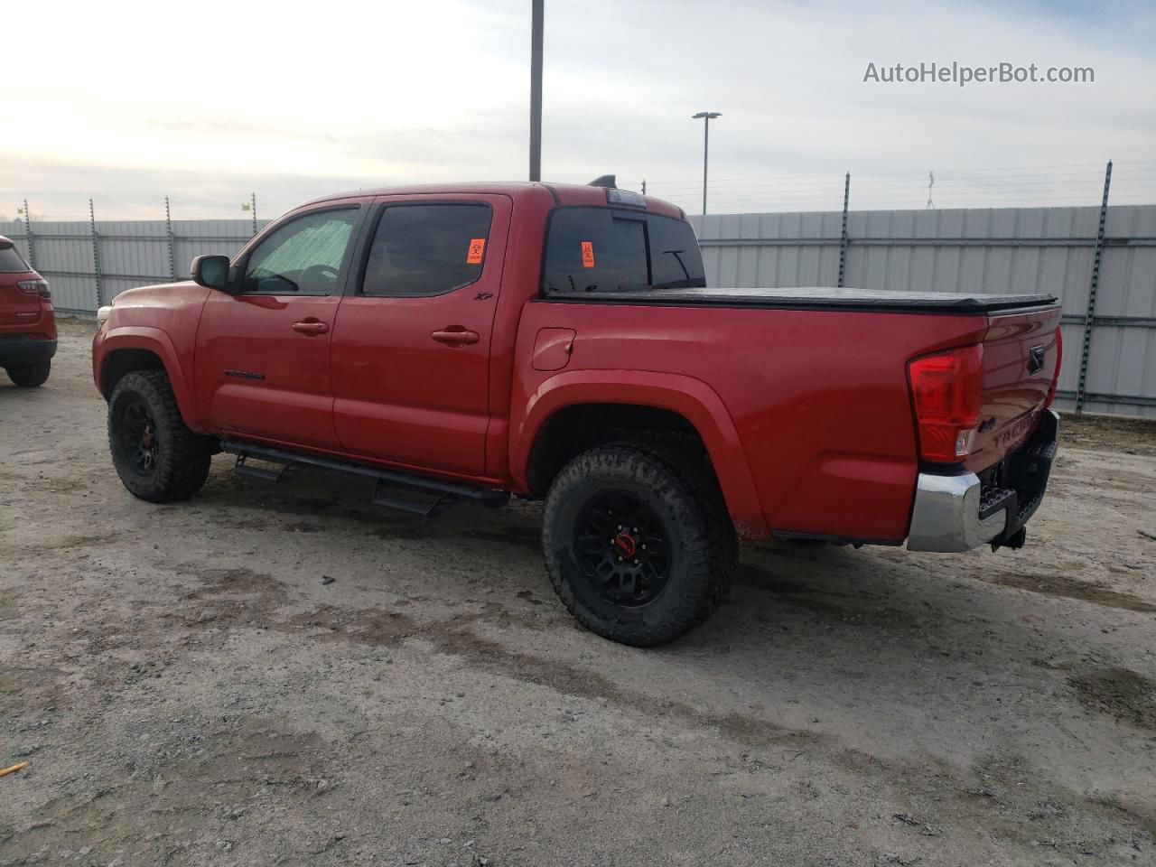 2019 Toyota Tacoma Double Cab Red vin: 3TMCZ5AN5KM238596