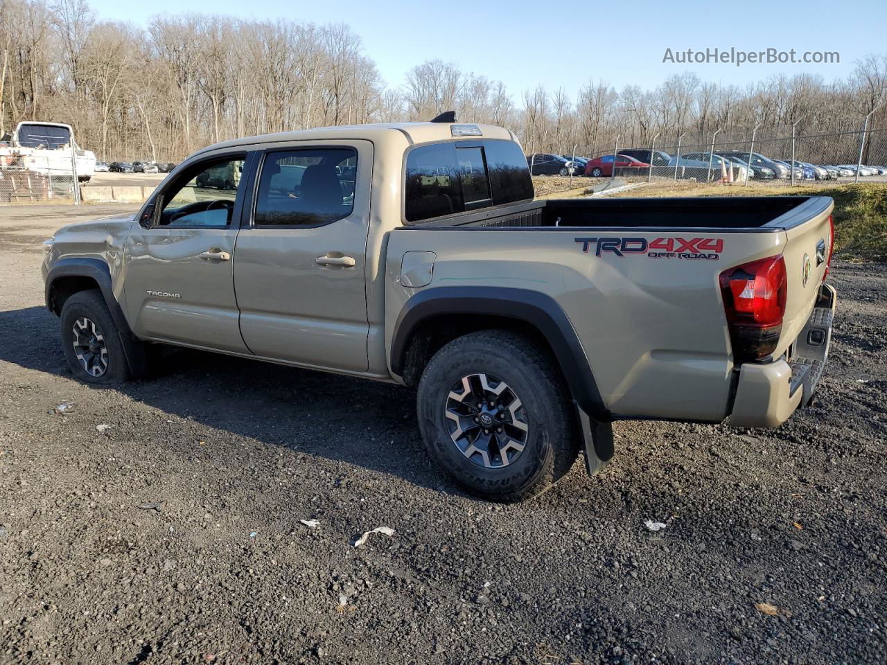 2019 Toyota Tacoma Double Cab Beige vin: 3TMCZ5AN5KM239926