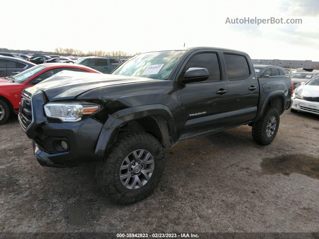 2019 Toyota Tacoma Sr5 V6 Gray vin: 3TMCZ5AN5KM284851