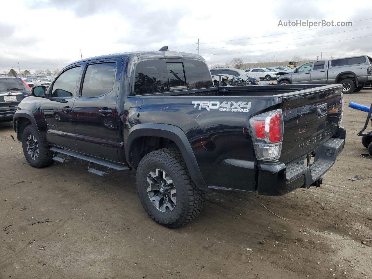 2020 Toyota Tacoma Double Cab Black vin: 3TMCZ5AN5LM288352