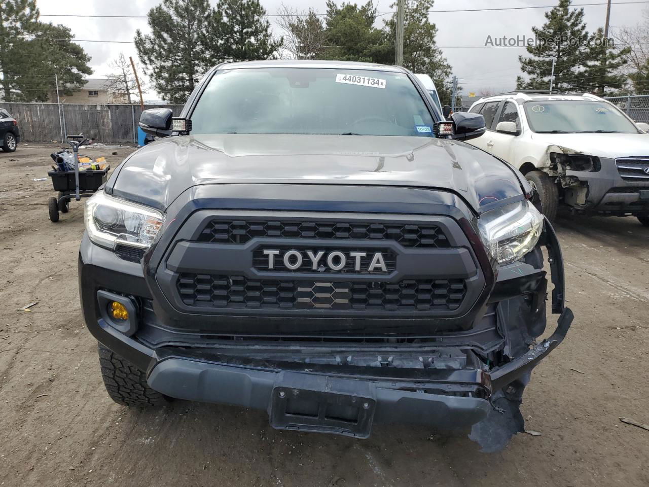 2020 Toyota Tacoma Double Cab Black vin: 3TMCZ5AN5LM288352