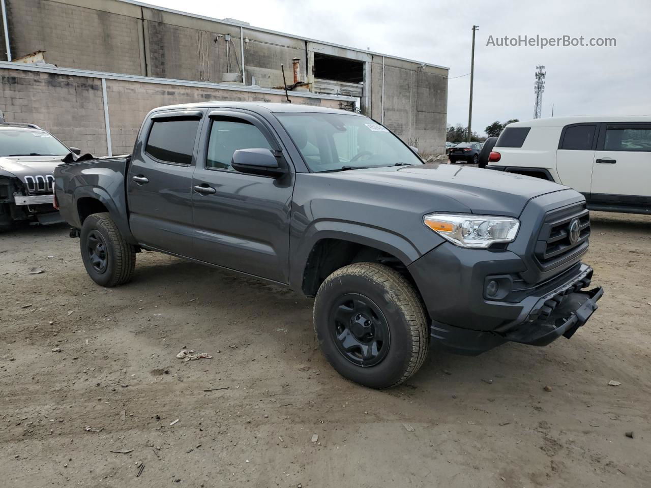 2020 Toyota Tacoma Double Cab Серый vin: 3TMCZ5AN5LM297181