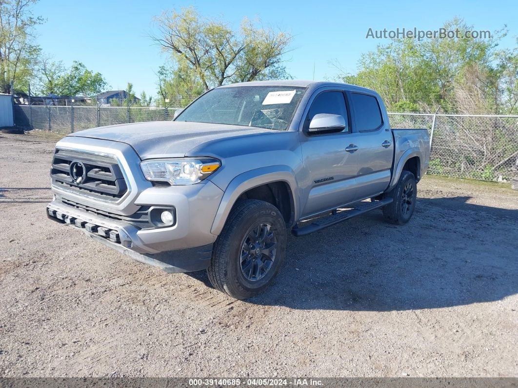 2020 Toyota Tacoma Sr5 V6 Silver vin: 3TMCZ5AN5LM344547